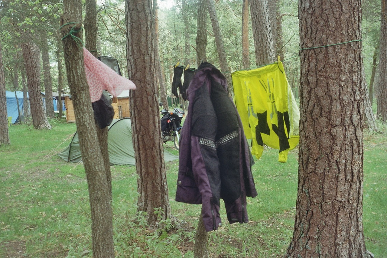 Trockenversuche im Regen